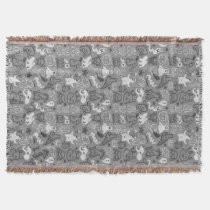 Gekritzelmusterillustration Decke