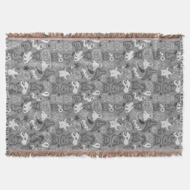 Gekritzelmusterillustration Decke (Vorderseite)