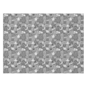 Gekritzelmusterillustration Tischdecke