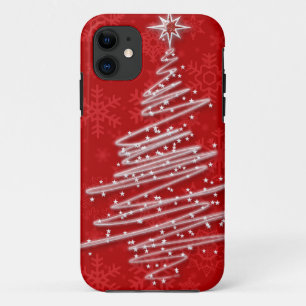 Gekritzelter Weihnachtsbaum iPhone 11 Hülle
