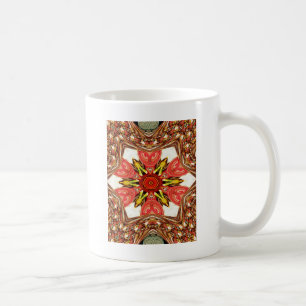 Gekritzeltes Blumenkunstwerk Tasse