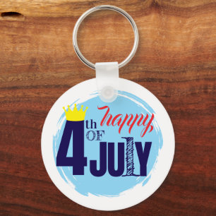 Gekrönt am 4. Juli Schlüsselanhänger