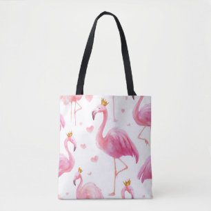 Gekrönter Flamingo – Luxe Island Vibes-Tasche