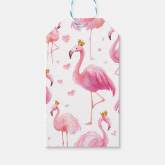 Gekrönter Flamingo – Luxuriöse Insel-Vibes Geschenkanhänger