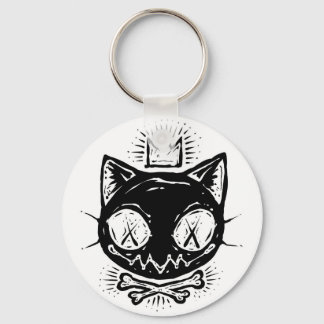 Gekrönter Schädelkater Schlüsselanhänger