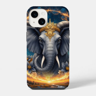 Gekrönter Wächter des Himmelstors der Elefant iPhone 14 Hülle