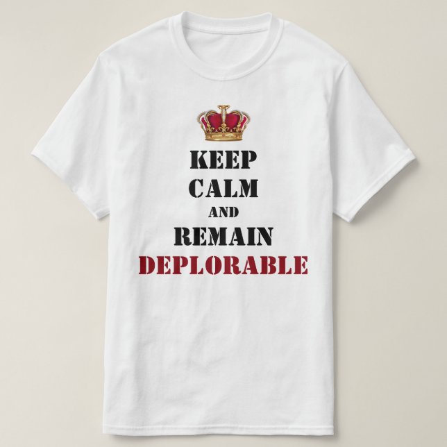 Gekröntes bedauernswertes des Trumpfs T-Shirt (Design vorne)