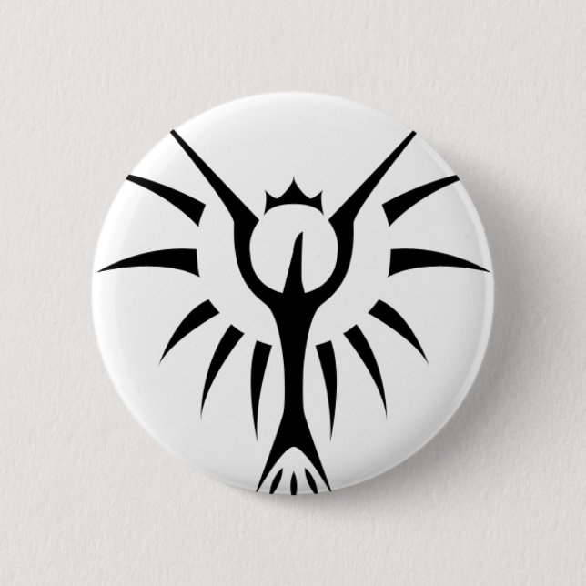 Gekröntes Phoenix Button (Vorderseite)