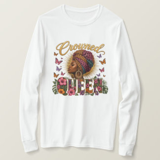 Gekröntes Queen Damen Sweatshirt T-Shirt