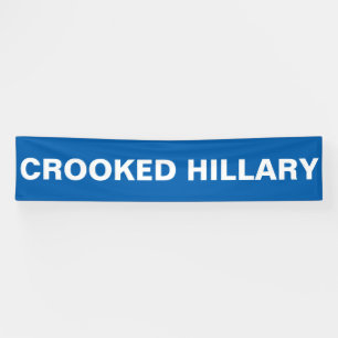 Gekrümmte Hillary Clinton Banner