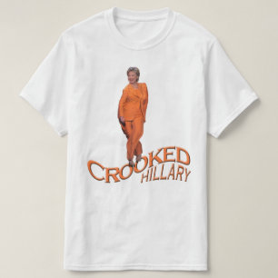Gekrümmter orange schwarzer T - Shirt Hillary