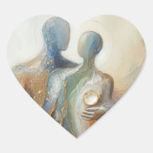 Gekümmert Abstrakter Impressionist Art Sticker