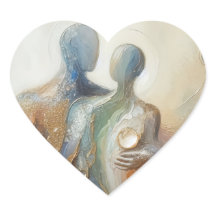 Gekümmert Abstrakter Impressionist Art Sticker