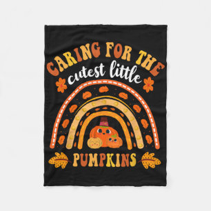 Gekümmert für Niedliche Pumpkins Erntedank Mutter  Fleecedecke