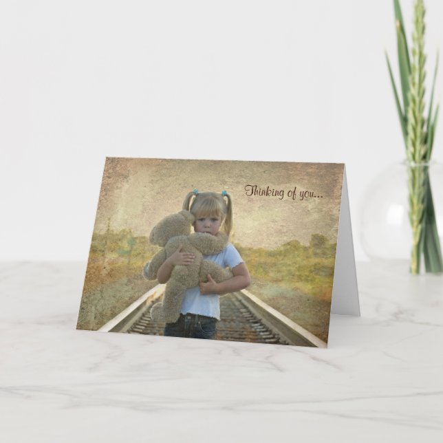 Gekümmert Gedanken Karte (Vorderseite)