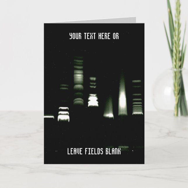 Gel-Elektrophorese-kundengerechte Karte der (Vorderseite)