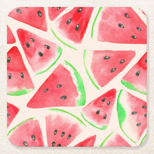 Gel Mousepad, Wassermelone Rechteckiger Pappuntersetzer