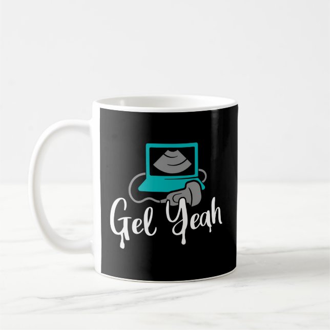 Gel Yeah Sonographen Ultrasound Tech Kaffeetasse (Links)