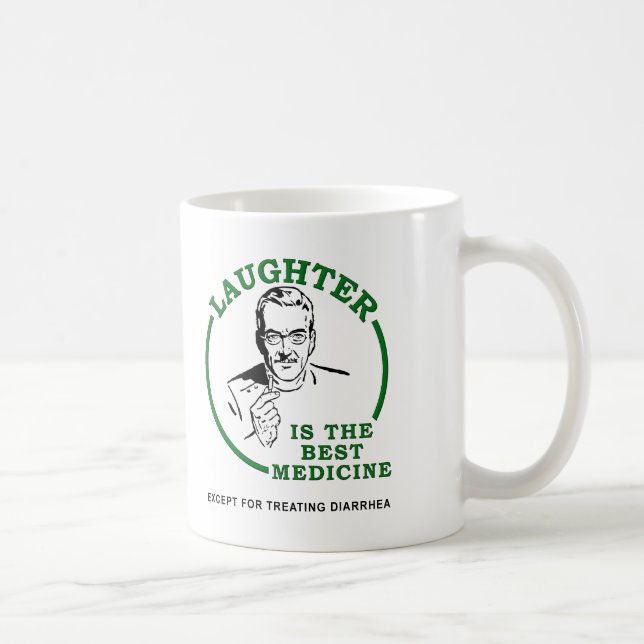 Gelächter die Diarrhöe-Medizin-lustige Tasse (Rechts)