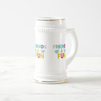 Gelächter - "Freunde und Spaß" Multicolor