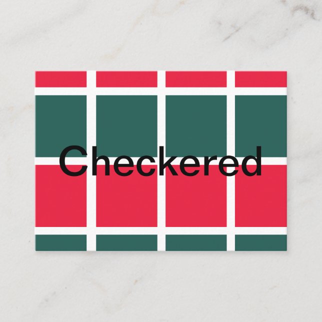 Geländertes Rotes Gelb Visitenkarte (Vorderseite)