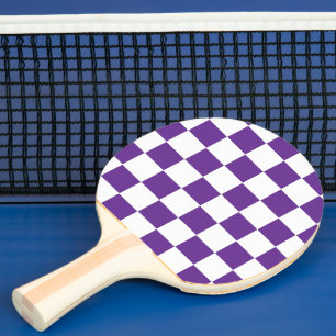Geländertes Royal Lila und weiß Tischtennis Schläger