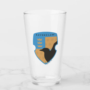 Geländetes RAVENCLAW™ Crowned Wappen Glas