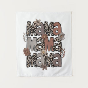 Geländeturnierrennen Funny Mama Race Mommy Wandteppich