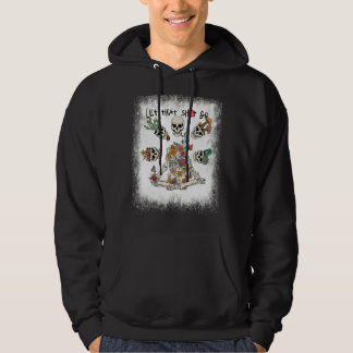 Gelassen, dass Sh Go Blumenskelett Doing Yoga Hoodie