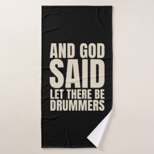 Gelassen Drummer Badehandtuch