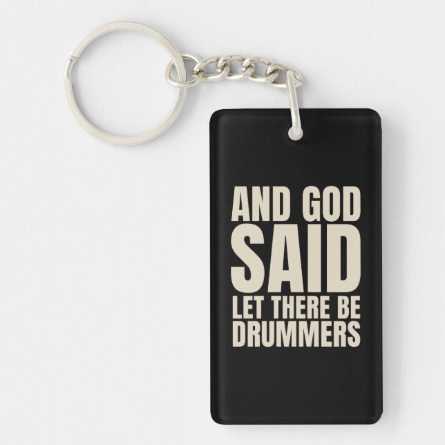 Gelassen Drummer Schlüsselanhänger (Vorderseite)