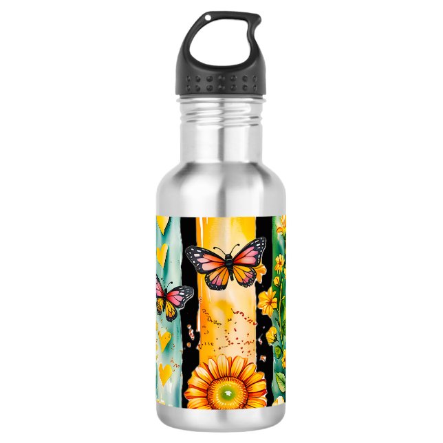 Gelassen Edelstahlflasche (Vorderseite)