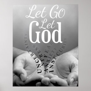 Gelassen gehen gelassener Gott Poster