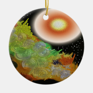 Gelassen gibt es helles abstraktes keramikornament