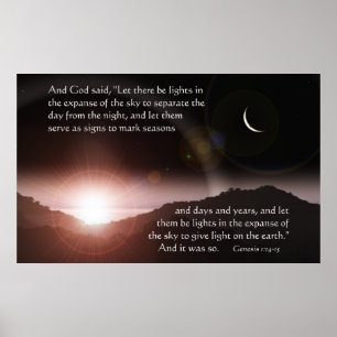 Gelassen gibt es Leuchten Poster