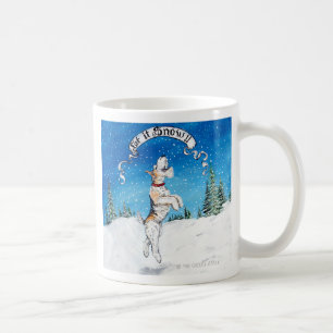 Gelassen ihm schneien Drahtfox-Terrier! Tasse