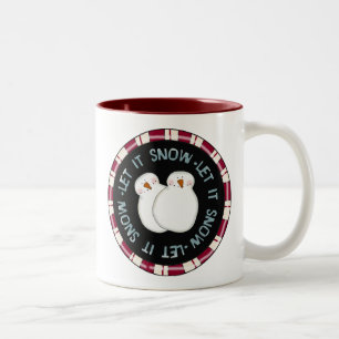 Gelassen ihm schneien Feiertags-T-Shirts und Zweifarbige Tasse