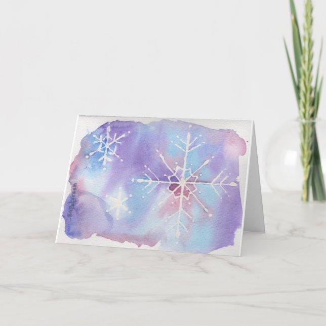 Gelassen ihm schneien! feiertagskarte (Vorderseite)