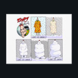 Gelassen ihm schneien feiertagspostkarte<br><div class="desc">Flink der Schneemann!</div>