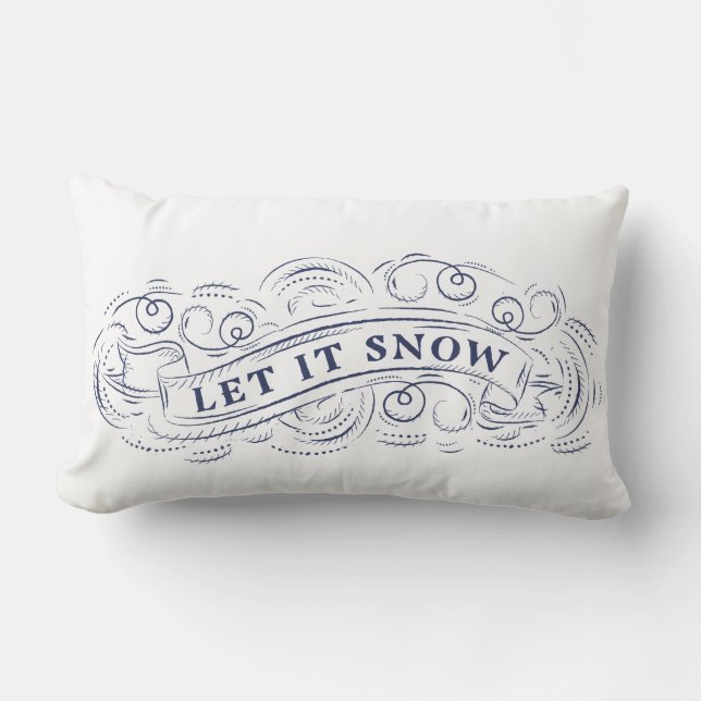 Gelassen ihm schneien lendenkissen (Vorderseite)