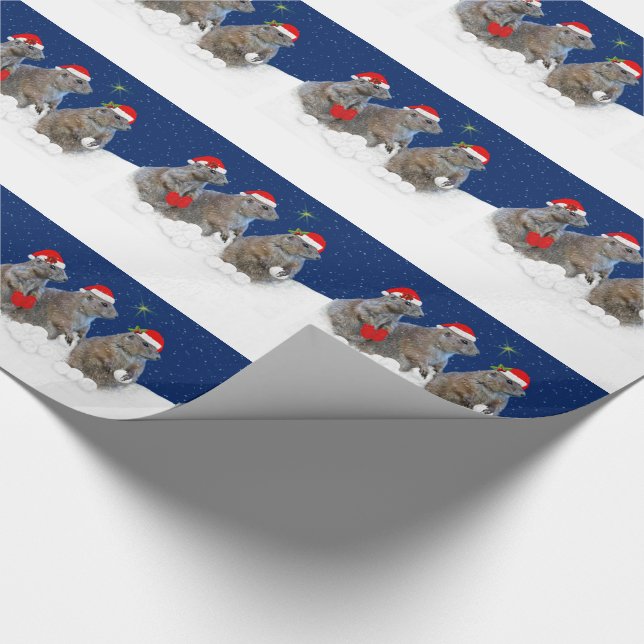 Gelassen ihm schneien Weihnachtsverpackungs-Papier Geschenkpapier (Ecke)