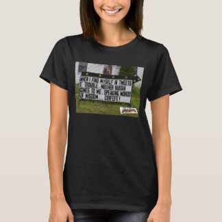 Gelassen ihm seien Sie Covfefe T-Shirt