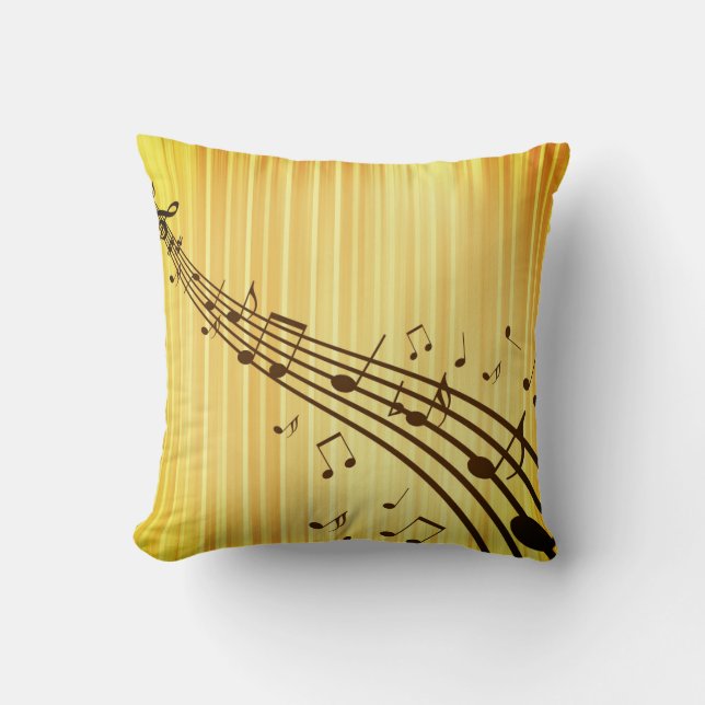 Gelassen ihm seien Sie Musik Kissen (Vorderseite)