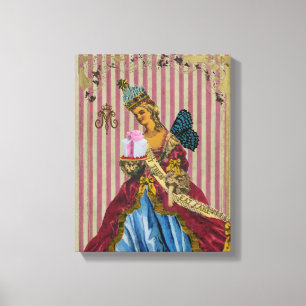 Gelassen ihnen essen Sie Kuchen GRÖSSEN-u. Leinwanddruck