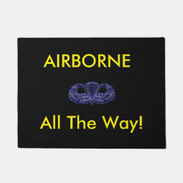 Gelassen ihnen wissen Sie, wem Haus ist, das sie Fußmatte