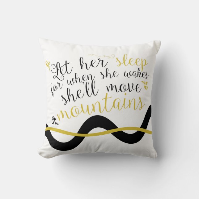 Gelassen ihrem Schlaf-Kissen Kissen (Vorderseite)