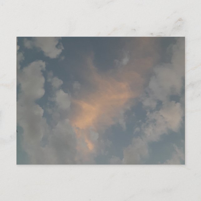 Gelassen Licht Feiertagspostkarte (Vorderseite)