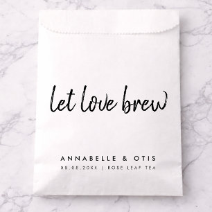 Gelassen Liebe Brew Tea Lover Minimalistisch Wed Geschenktütchen