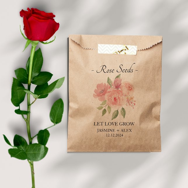 Gelassen Liebe Grow l Rose Samen Gastgeschenk Hoch Geschenktütchen (Von Creator hochgeladen)