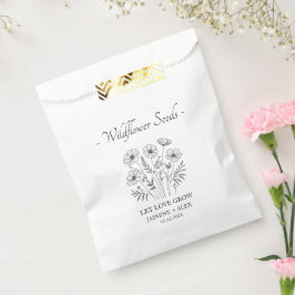 Gelassen Liebe Grow l Wildblume Seeds Hochzeit Geschenktütchen